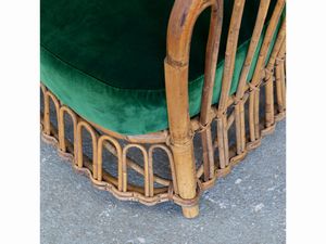 Poltrona in bamb  - Asta La casa moderna  - Associazione Nazionale - Case d'Asta italiane