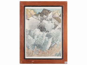 Lotto Composto da tre litografie ed un'acquaforte (5)  - Asta La casa moderna  - Associazione Nazionale - Case d'Asta italiane