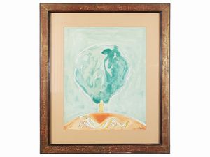 VIRGILIO GUIDI - Paesaggio con uomo sdraiato