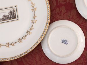 Serie di dodici piattini da dolce in porcellana, serie Fiesole, Richard Ginori  - Asta La casa moderna  - Associazione Nazionale - Case d'Asta italiane