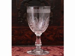 Servizio di bicchieri in cristallo  - Asta La casa moderna  - Associazione Nazionale - Case d'Asta italiane