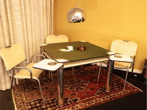 Tavolo da gioco Poker, Joe Colombo per Zanotta  - Asta La casa moderna  - Associazione Nazionale - Case d'Asta italiane
