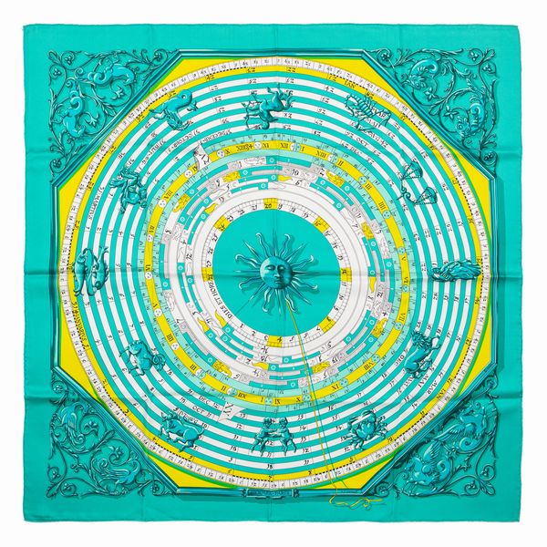 Hermès : Foulard Astrologie  - Asta Luxury Fashion - Associazione Nazionale - Case d'Asta italiane