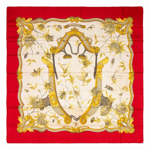 Hermès : Foulard Ingrid  - Asta Luxury Fashion - Associazione Nazionale - Case d'Asta italiane