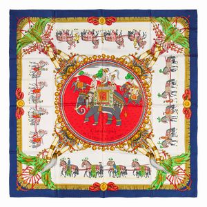 Hermès - Foulard Caparaons de la France et de l'Inde