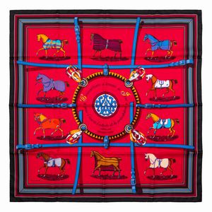 Hermès - Foulard Couvertures et Tenues De Jour