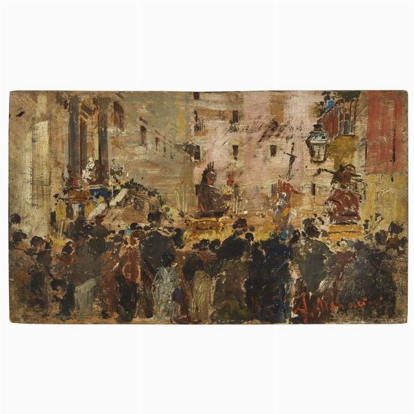 MANCINI ANTONIO : Antonio Mancini  - Asta DIPINTI DEL SECOLO XIX - Associazione Nazionale - Case d'Asta italiane