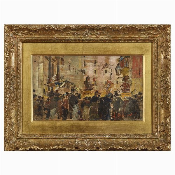 MANCINI ANTONIO : Antonio Mancini  - Asta DIPINTI DEL SECOLO XIX - Associazione Nazionale - Case d'Asta italiane