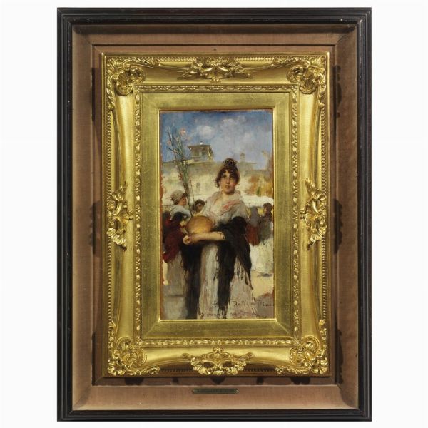 DALL'OCA BIANCA ANGELO : Angelo Dall'Oca Bianca  - Asta DIPINTI DEL SECOLO XIX - Associazione Nazionale - Case d'Asta italiane