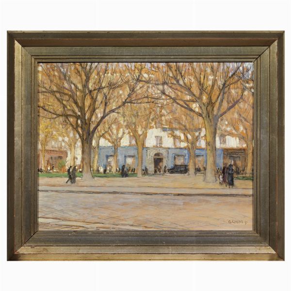 CHINI GALILEO : ������ Galileo Chini  - Asta DIPINTI DEL SECOLO XIX - Associazione Nazionale - Case d'Asta italiane