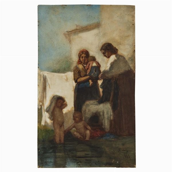 Cabianca Vincenzo : Vincenzo Cabianca  - Asta DIPINTI DEL SECOLO XIX - Associazione Nazionale - Case d'Asta italiane