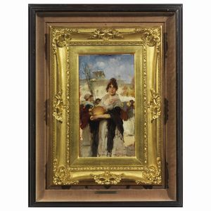 DALL'OCA BIANCA ANGELO : Angelo Dall'Oca Bianca  - Asta DIPINTI DEL SECOLO XIX - Associazione Nazionale - Case d'Asta italiane