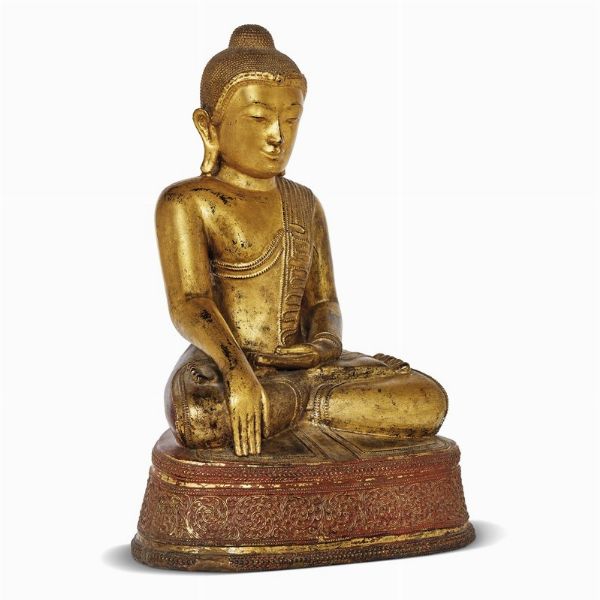 GAUTAMA BUDDAH,   MYANMAR, SEC. XVIII-XIX  - Asta Arte Orientale 东方艺术 - Associazione Nazionale - Case d'Asta italiane