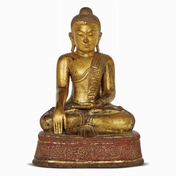 GAUTAMA BUDDAH,   MYANMAR, SEC. XVIII-XIX  - Asta Arte Orientale 东方艺术 - Associazione Nazionale - Case d'Asta italiane