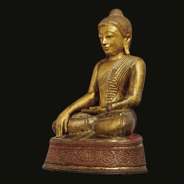 GAUTAMA BUDDAH,   MYANMAR, SEC. XVIII-XIX  - Asta Arte Orientale 东方艺术 - Associazione Nazionale - Case d'Asta italiane