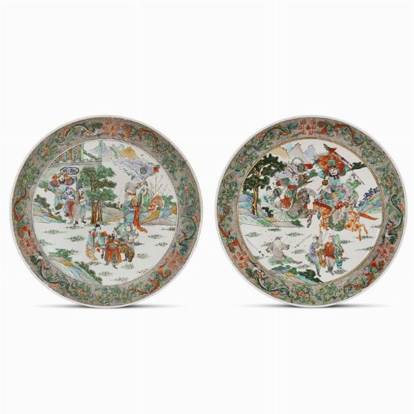 DUE PIATTI, CINA, DINASTIA QING, SEC. XIX-XX  - Asta Arte Orientale 东方艺术 - Associazione Nazionale - Case d'Asta italiane