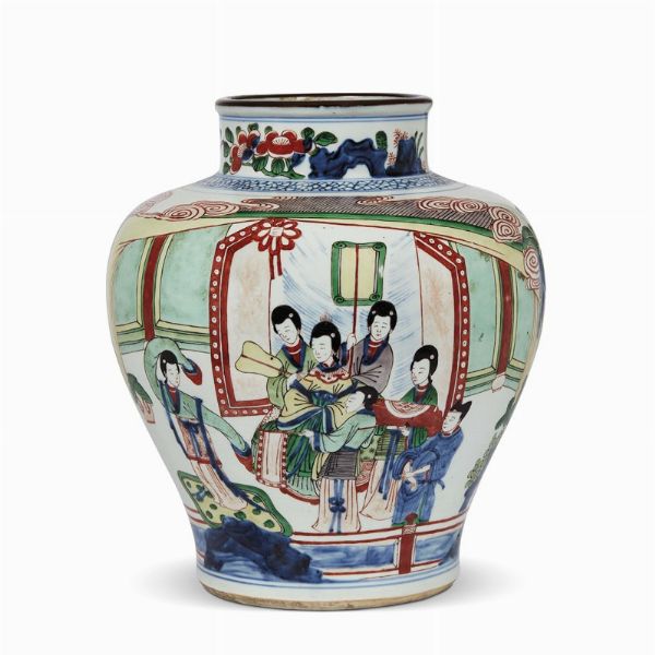 VASO, CINA, DINASTIA QING, SEC. XVII  - Asta Arte Orientale 东方艺术 - Associazione Nazionale - Case d'Asta italiane