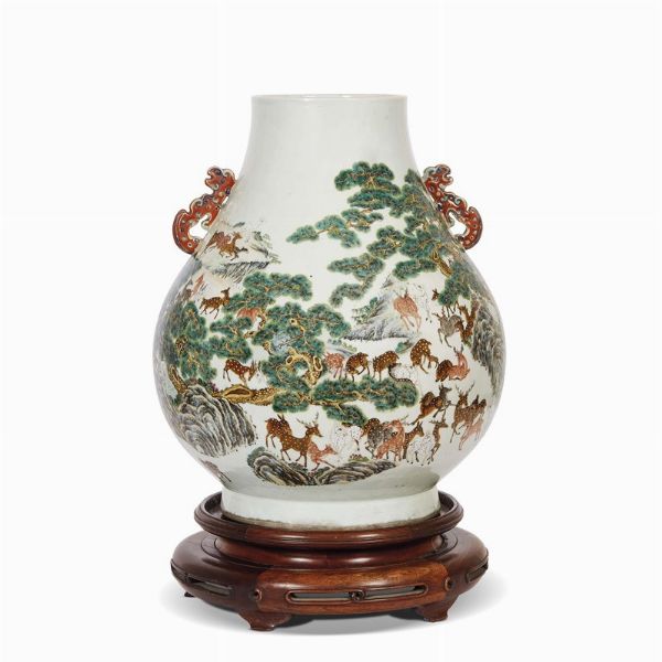 VASO, CINA, DINASTIA QING, SEC. XIX  - Asta Arte Orientale 东方艺术 - Associazione Nazionale - Case d'Asta italiane