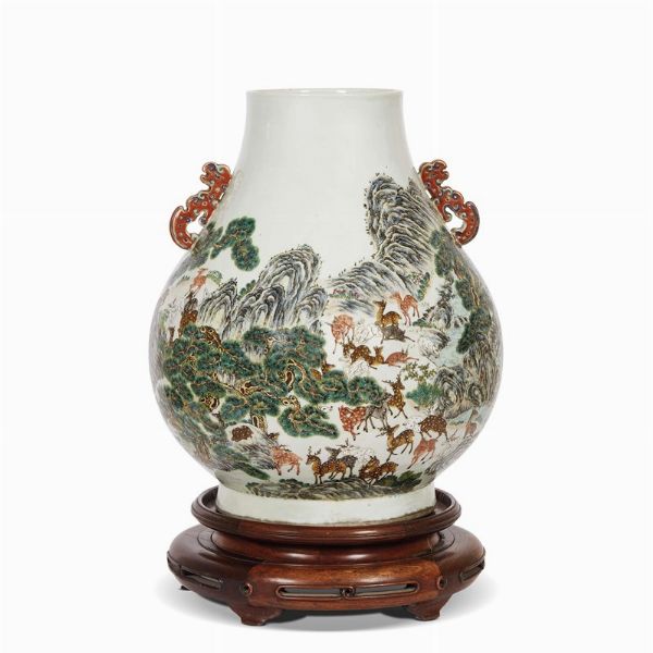 VASO, CINA, DINASTIA QING, SEC. XIX  - Asta Arte Orientale 东方艺术 - Associazione Nazionale - Case d'Asta italiane