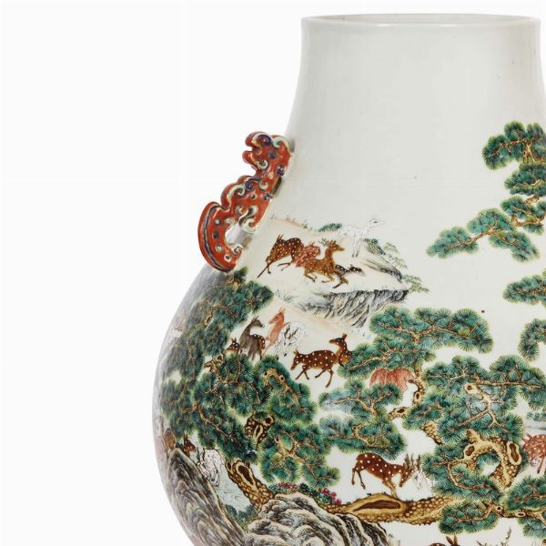 VASO, CINA, DINASTIA QING, SEC. XIX  - Asta Arte Orientale 东方艺术 - Associazione Nazionale - Case d'Asta italiane