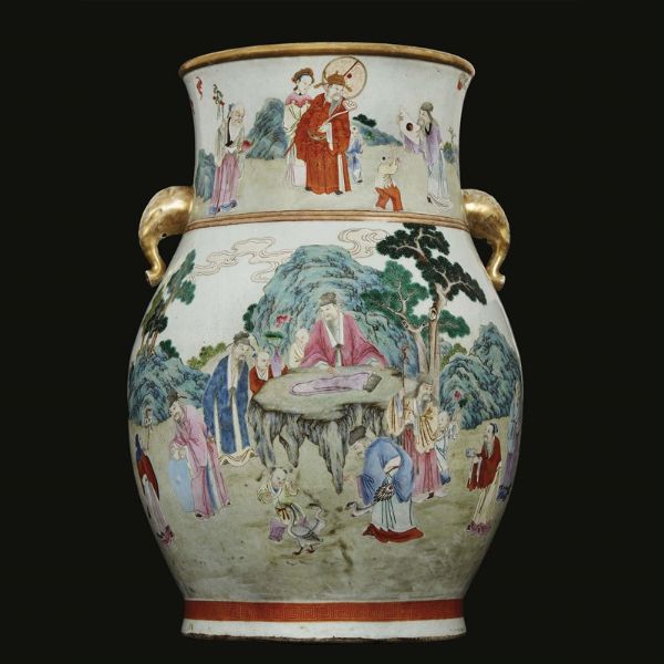 VASO, CINA, DINASTIA QING, SEC. XVIII-XIX  - Asta Arte Orientale 东方艺术 - Associazione Nazionale - Case d'Asta italiane