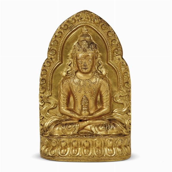 PLACCA VOTIVA , CINA, DINASTIA QING, SEC.XIX  - Asta Arte Orientale 东方艺术 - Associazione Nazionale - Case d'Asta italiane