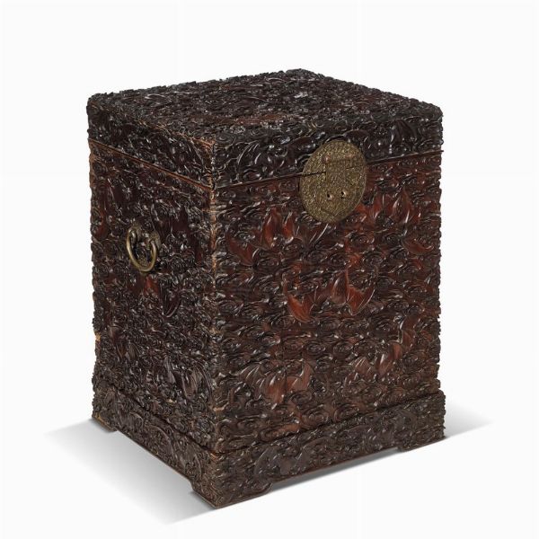 BAULE, CINA, DINASTIA QING, SEC. XVIII  - Asta Arte Orientale 东方艺术 - Associazione Nazionale - Case d'Asta italiane