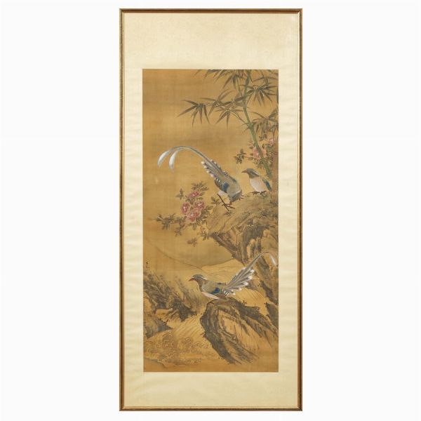 DIPINTO, CINA, DINASTIA MING, SEC. XV-XVI  - Asta Arte Orientale 东方艺术 - Associazione Nazionale - Case d'Asta italiane