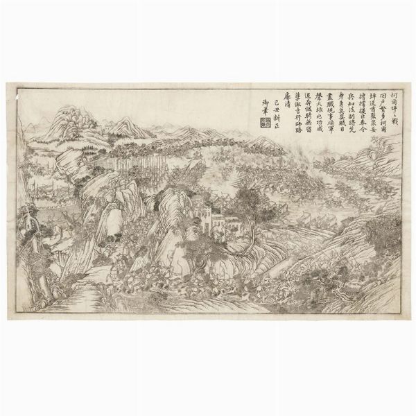 GRUPPO DI DIECI ACQUEFORTI, CINA, DINASTIA QING, SEC. XIX, DAO GUANG (1829)  - Asta Arte Orientale 东方艺术 - Associazione Nazionale - Case d'Asta italiane