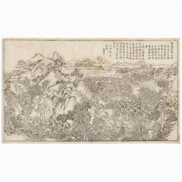 GRUPPO DI DIECI ACQUEFORTI, CINA, DINASTIA QING, SEC. XIX, DAO GUANG (1829)  - Asta Arte Orientale 东方艺术 - Associazione Nazionale - Case d'Asta italiane