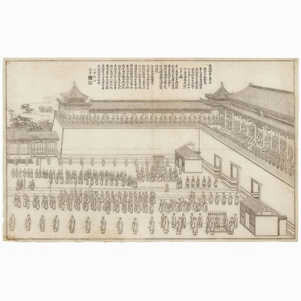 GRUPPO DI DIECI ACQUEFORTI, CINA, DINASTIA QING, SEC. XIX, DAO GUANG (1829)  - Asta Arte Orientale 东方艺术 - Associazione Nazionale - Case d'Asta italiane