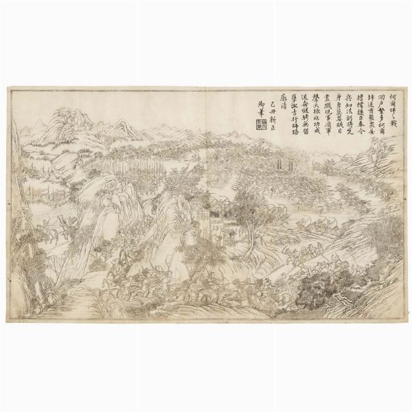 GRUPPO DI DIECI ACQUEFORTI, CINA, DINASTIA QING, SEC. XIX, DAO GUANG (1829)  - Asta Arte Orientale 东方艺术 - Associazione Nazionale - Case d'Asta italiane