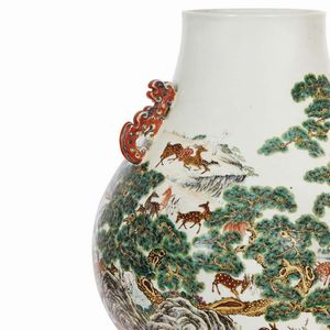 VASO, CINA, DINASTIA QING, SEC. XIX  - Asta Arte Orientale 东方艺术 - Associazione Nazionale - Case d'Asta italiane