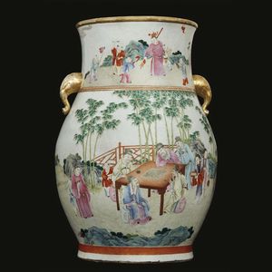 VASO, CINA, DINASTIA QING, SEC. XVIII-XIX  - Asta Arte Orientale 东方艺术 - Associazione Nazionale - Case d'Asta italiane