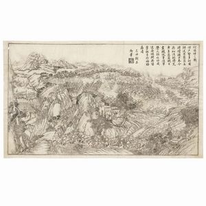 GRUPPO DI DIECI ACQUEFORTI, CINA, DINASTIA QING, SEC. XIX, DAO GUANG (1829)  - Asta Arte Orientale 东方艺术 - Associazione Nazionale - Case d'Asta italiane