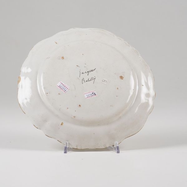 Piatto.<BR>Savona, Manifattura Boselli, 1780 circa.  - Asta Maioliche e Porcellane da Collezione - Associazione Nazionale - Case d'Asta italiane