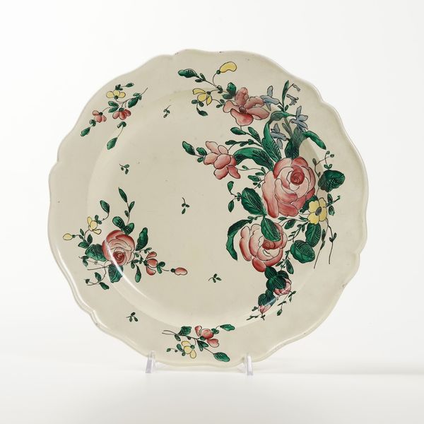 Piatto.<BR>Savona, Manifattura Boselli, 1790-1795 (decorazione).<BR>Wedgwood (terraglia)  - Asta Maioliche e Porcellane da Collezione - Associazione Nazionale - Case d'Asta italiane