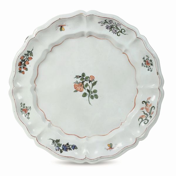Grande piatto <BR>Nove, Manifattura di Pasquale Antonibon, 1750-1770<BR>  - Asta Maioliche e Porcellane da Collezione - Associazione Nazionale - Case d'Asta italiane