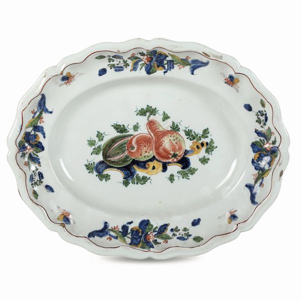 Piatto<BR>Nove, Manifattura Antonibon, 1750-1770  - Asta Maioliche e Porcellane da Collezione - Associazione Nazionale - Case d'Asta italiane