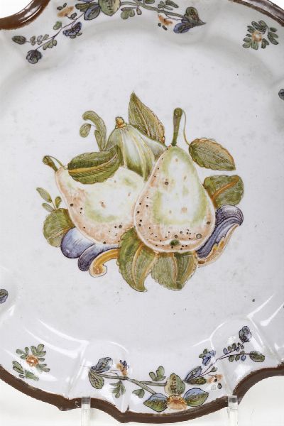 Piatto<BR>Nove, Manifattura Antonibon, 1750-1770<BR>  - Asta Maioliche e Porcellane da Collezione - Associazione Nazionale - Case d'Asta italiane