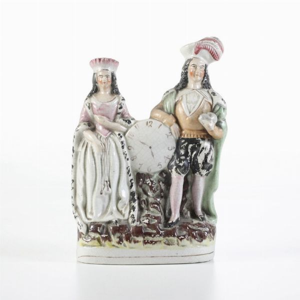 Gruppo.<BR>Inghilterra, Staffordshire, periodo vittoriano, XIX secolo.  - Asta Maioliche e Porcellane da Collezione - Associazione Nazionale - Case d'Asta italiane