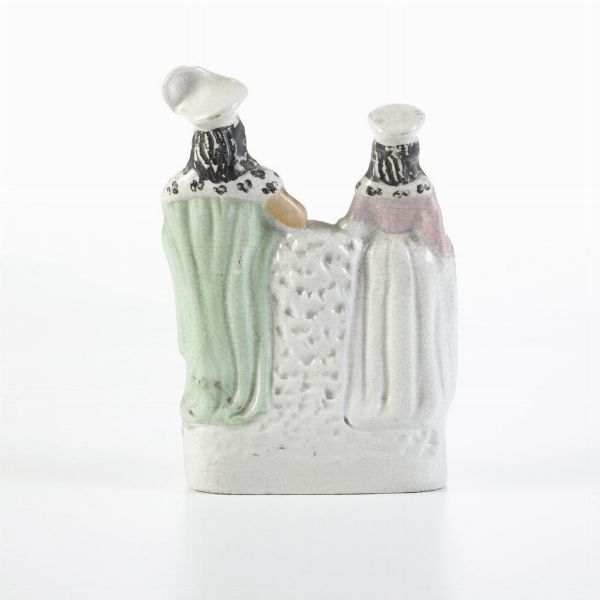 Gruppo.<BR>Inghilterra, Staffordshire, periodo vittoriano, XIX secolo.  - Asta Maioliche e Porcellane da Collezione - Associazione Nazionale - Case d'Asta italiane