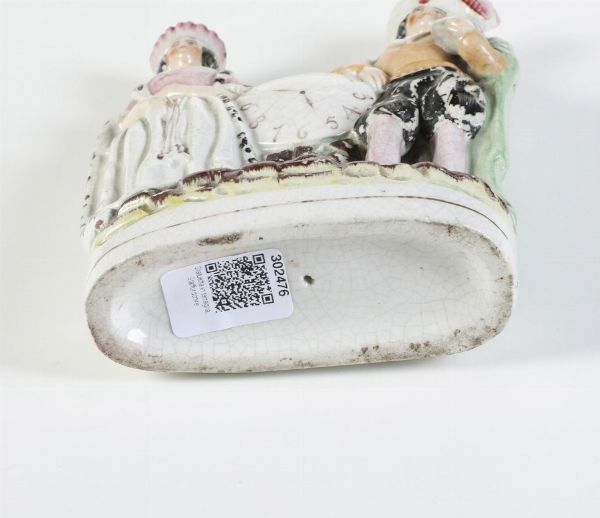 Gruppo.<BR>Inghilterra, Staffordshire, periodo vittoriano, XIX secolo.  - Asta Maioliche e Porcellane da Collezione - Associazione Nazionale - Case d'Asta italiane