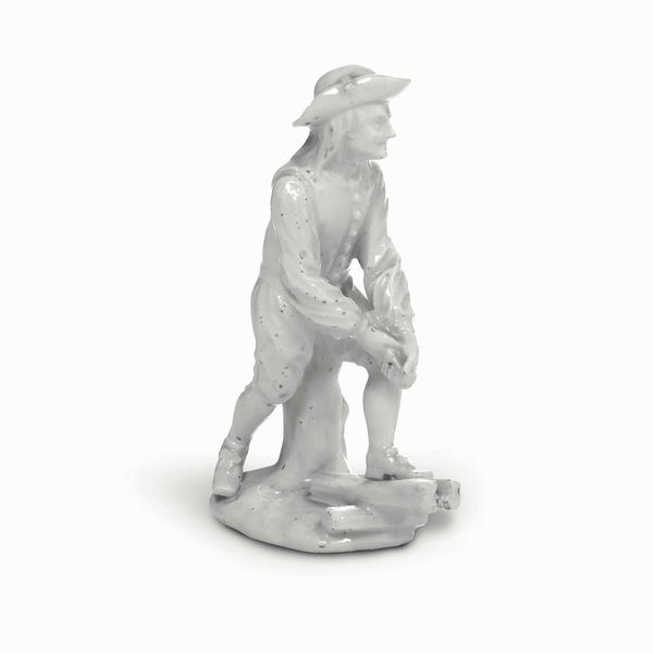 Figurina di taglialegna.<BR>Meissen, 1740 circa.  - Asta Maioliche e Porcellane da Collezione - Associazione Nazionale - Case d'Asta italiane
