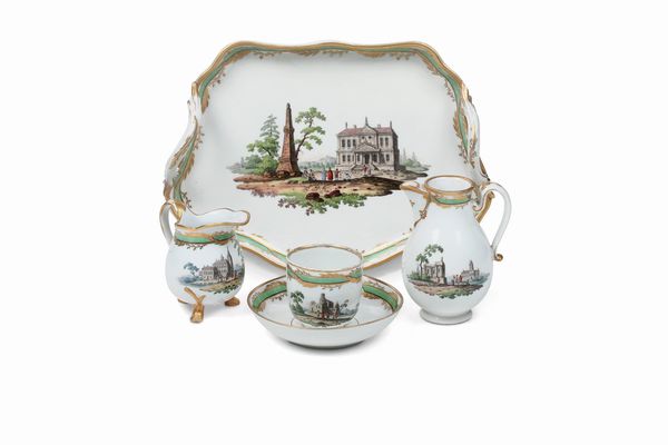 Servizio �solitaire�<BR>Vienna, Manifattura Imperiale, 1770-1780 circa<BR>  - Asta Maioliche e Porcellane da Collezione - Associazione Nazionale - Case d'Asta italiane