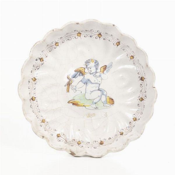 Coppa.<BR>Deruta, ultimo quarto del XVI secolo.  - Asta Maioliche e Porcellane da Collezione - Associazione Nazionale - Case d'Asta italiane