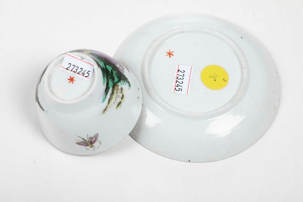 Tazza con piattino.<BR>Nove, Manifattura Antonibon, gestione Parolin, 1785-1790.<BR>  - Asta Maioliche e Porcellane da Collezione - Associazione Nazionale - Case d'Asta italiane