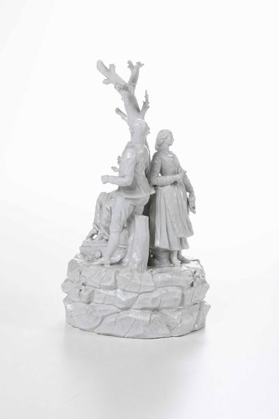 Gruppo centrotavola.<BR>Nove, Manifattura Antonibon, verso il 1800.  - Asta Maioliche e Porcellane da Collezione - Associazione Nazionale - Case d'Asta italiane