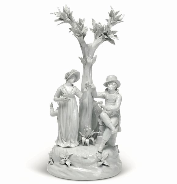 Grande gruppo.<BR>Nove, Manifattura Antonibon, gestione Baroni, 1798-1820.<BR>Modello di Domenico Bosello.<BR>  - Asta Maioliche e Porcellane da Collezione - Associazione Nazionale - Case d'Asta italiane