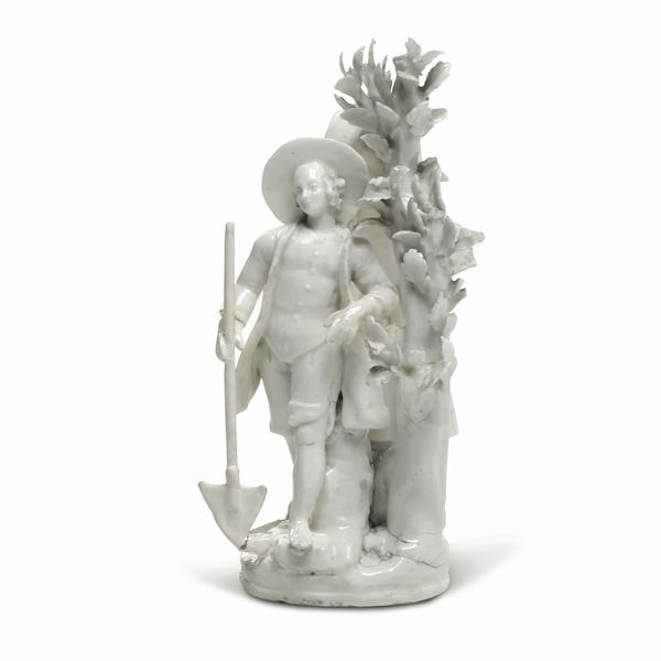 Raro piccolo gruppo.<BR>Este, Manifattura Costa-Franchini, fine del XVIII secolo.<BR>  - Asta Maioliche e Porcellane da Collezione - Associazione Nazionale - Case d'Asta italiane